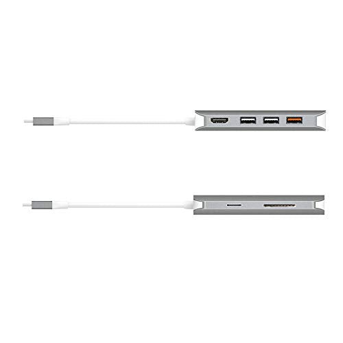 j5create USB C Hub Adapter Multi-Monitor 10-in-1 Port Docking Station 4K HDMI, VGA, Ethernet, USB 3.0, MicroSD, SD, USB-C 3.1 + Power Delivery | for PC, Laptop, Tablet, Display Connection