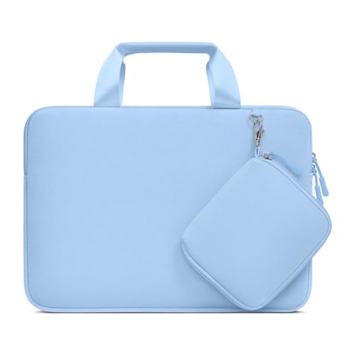 MOSISO Laptop Case 15 inch, Laptop Sleeve Bag Compatible with MacBook Air 15 inch M5 M4 M3 M2 2026-2023, Dell XPS, Neoprene Carrying Computer Bag with Handle&Detachable Small Case, Air Blue - color: Air Blue, size: 15 inch