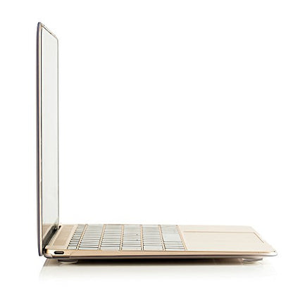 RUBAN Case Compatible with MacBook 12 Inch A1534 - Slim Snap On Hard Shell Protective Cover and Keyboard Cover, Frost White - color: Frost Clear