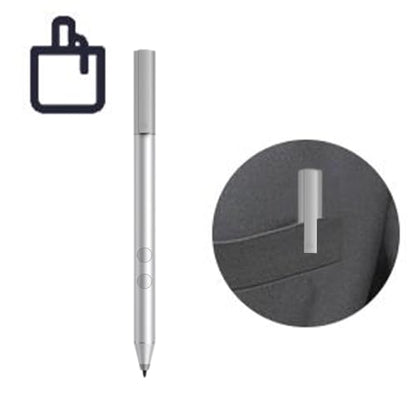 Active Stylus Pen 1MR94AA for HP Envy x360/Pavilion x360/Spectre x360 - Pressure Sensitive, Windows Ink, Palm Rejection, Digital Pen with Battery 905512-001 - color: Silver, style: 905512-001