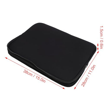 Basic Laptop Sleeve, Water Proof Neoprene Tablet Sleeve Carrying Bag Protective Cover Zippered Top Opening for Travel Business and Academic Use (15.6 Inch) - size: 15.6 Inch