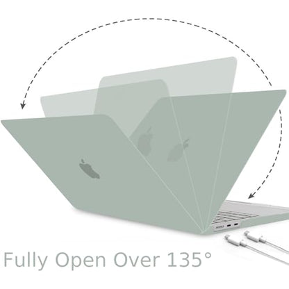 B BELK Compatible with MacBook Air 13.6 inch Case M5 2026 2025 2024 2023 2022 M4 M3 M2 A3449 A3240 A3113 A2681 Liquid Retina Display, Plastic Hard Shell +Keyboard Cover+Screen Protector, Antique Green - color: Antique Green
