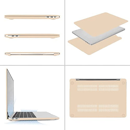 MOSISO Compatible with MacBook Pro 13 inch Case M2 M1, Apricot | Plastic Hard Shell Case Cover 2026-2016A2338 A2251 A2289 A2159 A1989 A1708 A1706 with/without Touch Bar - color: Apricot
