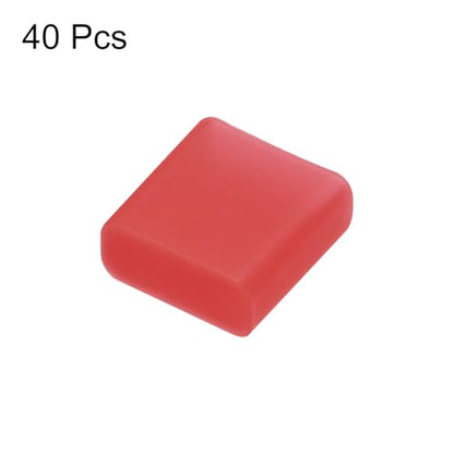 uxcell 40pcs USB Male Port Silicone Protectors Anti Dust Cap Cover Red - color: Red