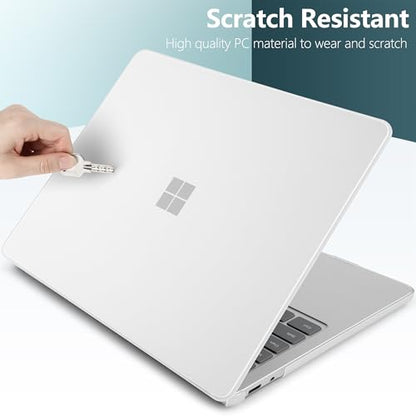 Batianda Case for Microsoft Surface Laptop 13 inch 2025-2026, Matte White | Fits Model 2095, Lightweight Slim Hard Shell with Scratch-Resistant Protection, Easy Installation, Precision Fit - color: Matte white