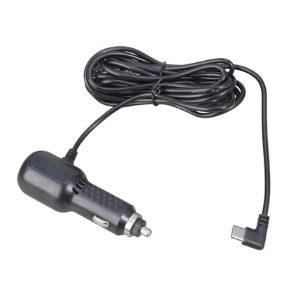 Dash Cam Charger USB, Heavy Duty 12v 24v Car Socket to 5v 3a USB C Port Power Cord Power Supply Cable Replacement for Truck Equipment USB C Car Charging Adapter