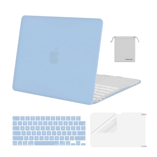 MOSISO Compatible with MacBook Neo Case 13 inch 2026 A3404 A18 Pro Chip | 4 in 1 Kit Precision Fit Crack & Scratch Resistant Protective Hard Shell Case Cover, Air Blue - color: Air Blue