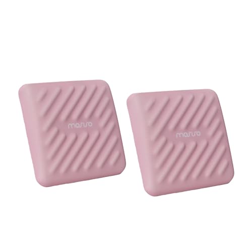 MOSISO 2 Pcs Ergonomic Memory Foam Wrist Rest for Laptop, Pink | Keyboard and Mouse Wrist Support Pads, Non-Slip Base Square Elbow Pillow, Elbow Cushion Armrest Pad for Home Office - color: Pink