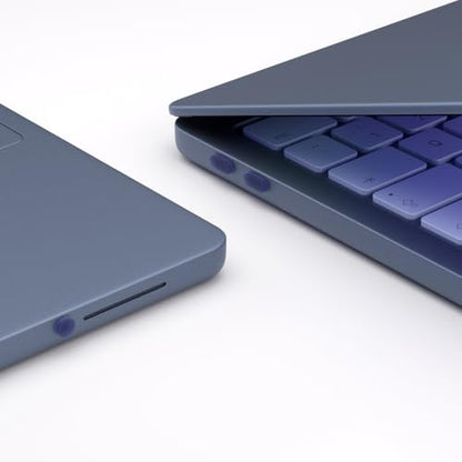 ProElife 5 Pcs Anti Dust Dirt Plug Cups Set for MacBook Neo, Indigo Clear | Durable & Reusable Silicone Laptop Accessories, Custom Fit Design, Easy to Clean Non-Slip Stuff for Macbook USB-C & Headphone - color: Indigo Clear