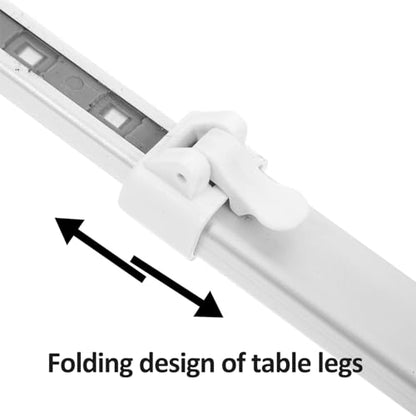 OSALADI 1set Folding Desk Legs for Bed and Worktables Adjustable Height for Student Desks Sofa Tables and Home Use