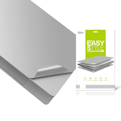 4 in 1 Ultra Thin 3M Vinyl Full Size Laptop Skin Palm Rest Sticker for 2026 New Released MacBook Pro Neo 13 Inch A3404 with A18 Chip - Silver - color: Silver