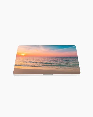 Laptop Skin Sticker Cover Decal Beach Designs - Universal Size - Fits All laptops up to a 16” Diagonal Size | Easy to Apply, Remove and Change Styles (Sunset Beach) - style: Sunset Beach