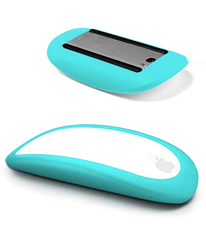 Magic Mouse Silicone Case Cover for Apple Magic Mouse 1 & 2, Blue | Soft ultra-thin silicone skin, dust-resistant, shock-absorbing, anti-scratch, easy to install - color: 1-Mint Green