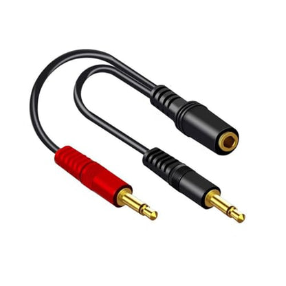 3.5mm Male to Single 3.5mm Female Headphone Microphones Adapter Cable for Laptop and Use Headsets Adapter
