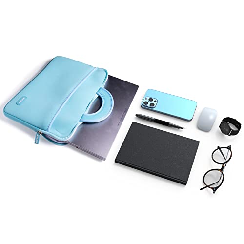 amCase Chromebook Case-11.6 to12inch Neoprene Sleeve with Handle-Turquoise | Travel laptop bag - color: Turquoise, size: 11.6 to 12 inch