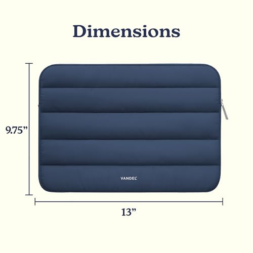 Vandel The Original Puffy Laptop Sleeve Case, 13-14 inch Laptop Sleeve Bag | Compatible with MacBook Air/Pro 13/Pro 14/iPad Pro 12.9, HP Dell ASUS Computer Case Bag Cover, Stylish Aesthetic Design - color: i. Navy, size: 13-14 Inch