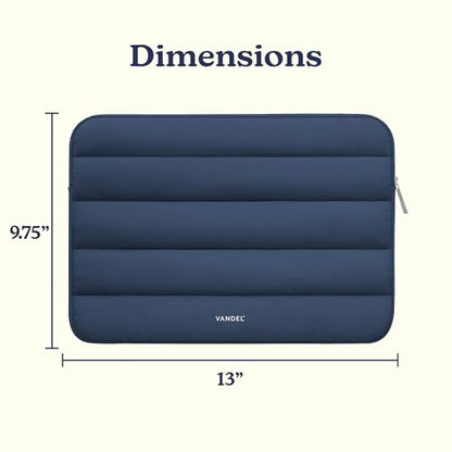 Vandel The Original Puffy Laptop Sleeve Case, 13-14 inch Laptop Sleeve Bag | Compatible with MacBook Air/Pro 13/Pro 14/iPad Pro 12.9, HP Dell ASUS Computer Case Bag Cover, Stylish Aesthetic Design - color: i. Navy, size: 13-14 Inch