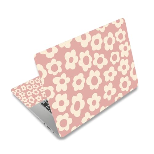 Pink Floral Laptop Skin Sticker Cover Decal, 12 13 13.3 14 15 15.4 15.6 inch Laptop Notebook Vinyl Skin Sticker Cover Personalized Art Protector - color: Pink Floral Flower
