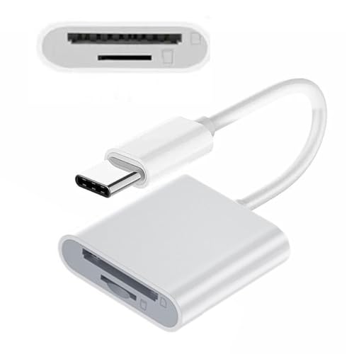 chenyang 2 in 1 USB C to TF Micro SD SDXC SDHC Card Reader Adapter 480Mbps Compatible with Laptop Tablet Phone - style: SD Card 2 IN 1