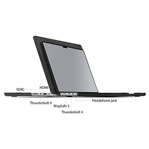 IBENZER Compatible with MacBook Pro 14 Inch Case 2026 2025 2024 2023 2022 M5 M4 M3 M2 M1 A3434 A3112 A3185 A3401 A2918 A2992 A2779 A2442 Mac Pro/Max,HardShellCase&KeyboardCover,CrystalBK,T14CYBK+1 - color: Crystal Black, size: For Macbook Pro 14" with Tou