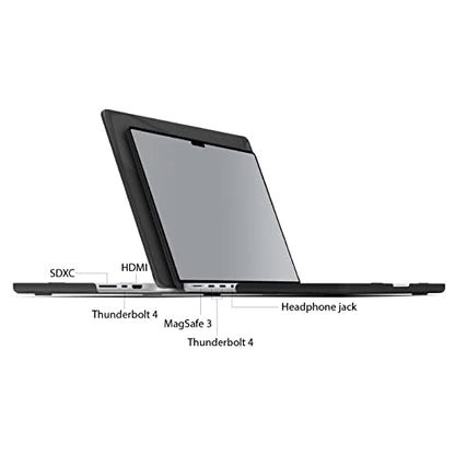 IBENZER Compatible with MacBook Pro 14 Inch Case 2026 2025 2024 2023 2022 M5 M4 M3 M2 M1 A3434 A3112 A3185 A3401 A2918 A2992 A2779 A2442 Mac Pro/Max,HardShellCase&KeyboardCover,CrystalBK,T14CYBK+1 - color: Crystal Black, size: For Macbook Pro 14" with Tou