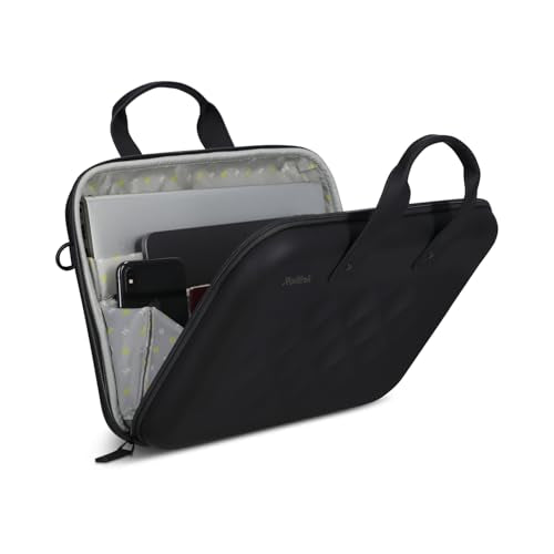 Rollink Laptop Case EVA Hard-Shell, Water-Resistant Computer or Table Bag with Shoulder Strap, Organized Travel Storage - color: Charcoal Landscape