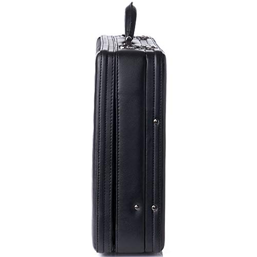 Alpine Swiss Mens Briefcase | Hard Side Business Case | Expandable Attache Case For Men | Dual Combination Locks | Padded Interior | Multi Organizer Pockets | Manufacturer’s Warranty