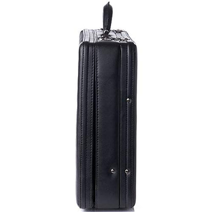 Alpine Swiss Mens Briefcase | Hard Side Business Case | Expandable Attache Case For Men | Dual Combination Locks | Padded Interior | Multi Organizer Pockets | Manufacturer’s Warranty