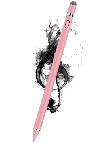 CMARS Active Stylus Pen for Touchscreen, Rechargeable Universal Pencil for iPad, Digital Fine Point Tablet Pens Compatible with Android/iPhone/iPad mini/Pro/Air/Samsung and More Tablet/Phone - Pink - color: Pink