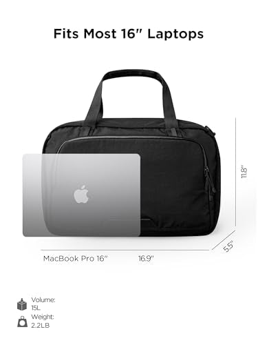 ALPAKA Bravo Brief Laptop Briefcase Business Shoulder Bag | Fits 16-inch Laptop, Detachable Shoulder Strap, For Men and Women Work Travel, Weatherproof Fabric Axoflux 400D - color: Black