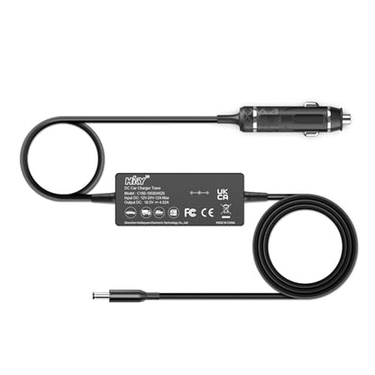 for Dell Laptop Car Charger 4.5mm Barrel 90W 65W 45W DC Power Adapter Cord for DELL Inspiron 17 15 14 13 3000 5000 7000 2-in-1/Latitude Rugged/OptiPlex Micro/Vostro 15 14 13/XPS 13 12 11 Series