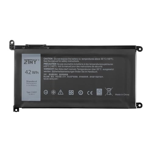 ZTHY 51KD7 Laptop Battery Replacement for Dell Chromebook 11 3180 3189 5190 | 3181 2-in-1 Series P28T001 P28T002 P26T001 Y07HK FY8XM 0FY8XM Battery 11.4V 42Wh 3-Cell 3500mAh - size: 7.6*4.13*0.2 inch 51KD7