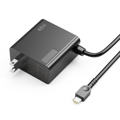 65W USB-C Wall Laptop Charger Compatible with Lenovo ThinkPad ThinkBook Yoga Chromebook IdeaPad Series