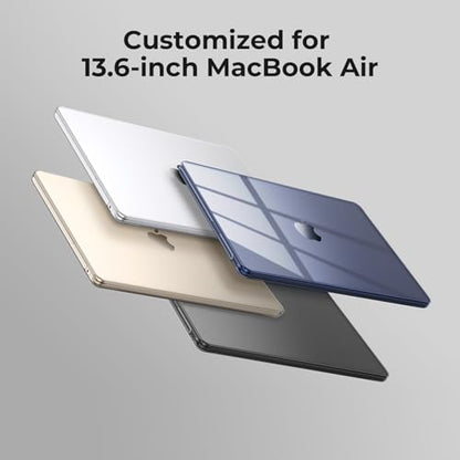 EooCoo Case for MacBook Air 13 inch M5/M4/M3/M2 2026-2022, Crystal Clear | Invisible Protection From Day One, Slim & Lightweight Design, For Work, Study & Travel - color: Crystal Clear