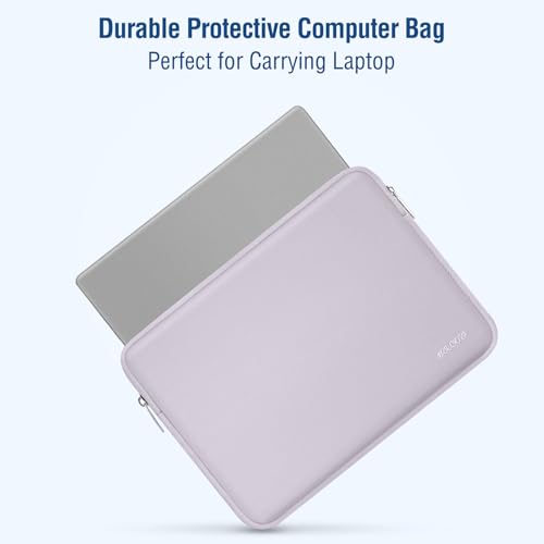 MOSISO Laptop Case 13.3 inch, 13-13.3 inch Laptop Sleeve with Small Case | Compatible with MacBook Air/Pro 13/Pro 14 M5 M4 M3 M2 M1, HP Dell ASUS Lenovo, Neoprene Computer Sleeve Bag, Dusty Lilac - color: Dusty Lilac, size: 13.3 inch