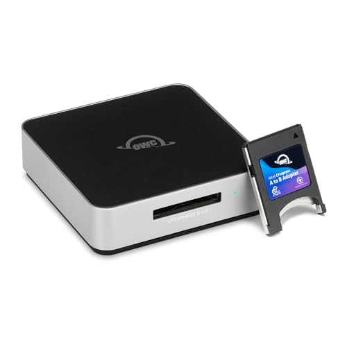 OWC Atlas CFexpress Type B Card Reader with USB4 40Gb/s | Up to 5000MB/s - Includes CFexpress Type B to Type A adapter - Compatible with Thunderbolt/USB4/USB - Supports OWC Innergize - size: CFexpress Type B (USB4)