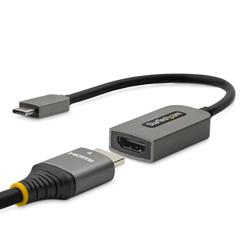 StarTech USB-C to HDMI 2.0 Adapter, 4K 60Hz, HDR10 (USBC-HDMI-CDP2HD4K60) | USB4 and Thunderbolt Compatible, MacBook Pro/Air, iPad Pro, Pixelbook, Dell XPS, TB5 and USB4, EMI-shielded connector - style: 4K60