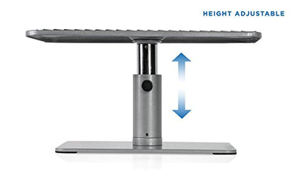 Mount-It! Adjustable Height Laptop Stand for MacBook Pro, Ergonomic Desk Riser for 11-15 Inch Laptops and 24-32 Inch Monitors