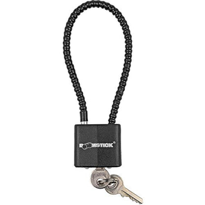 BOOMSTICK Gun Cable Lock with Key – 9” Heavy Duty Steel Cable – Universal Fit for Handguns, Rifles & Shotguns – Vinyl-Coated Wire Lock for Firearm Safety & Security – Keyed Different