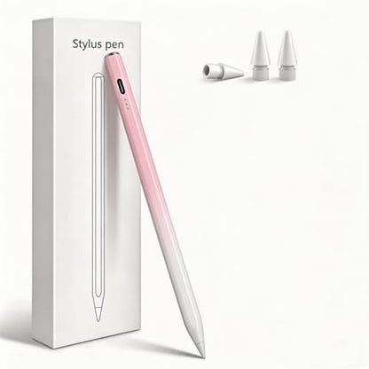 Stylus Pen for iPad 2026-2018 with 13mins Fast Charge,Tilt Sensitivity Palm Rejection Pencil for 11th (A16)/10/9/8/7/6 Gen, iPad Pro 11"/12.9"/M4/M5, iPad Air 3/4/5/M2/M3/M4 (Gradient Pink) - color: Gradient pink