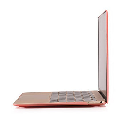 Compatible with MacBook 12 Inch A1534 - Slim Snap On Hard Shell Protective Cover and Keyboard Cover (Pink) - color: Pink