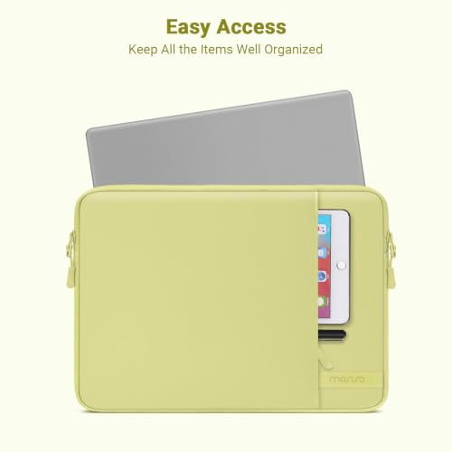 MOSISO Laptop Sleeve Compatible with MacBook Neo 13/Air 13.3 13.6/Pro 13 | 360 Degree Protective Portable Water Resistant Laptop Carrying Case Computer Bag with Vertical Pocket&Small Case, Citrus - color: Citrus, size: 13 inch