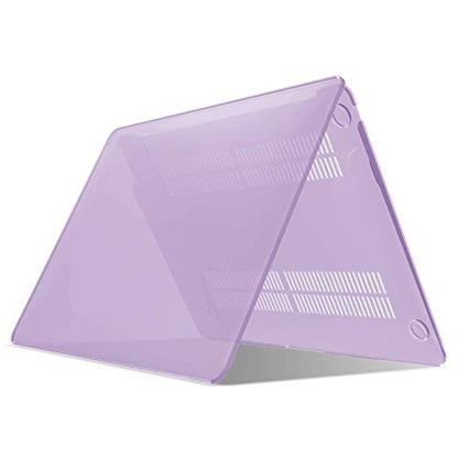 IBENZER Compatible with New MacBook Air 13 inch Case 2022 2021 2020 M1 A2337 A2179 A1932, Plastic Hard Shell Case with Keyboard Cover for Mac Retina Display with Touch ID, Purple, MMA-T13PU+1 - color: Purple