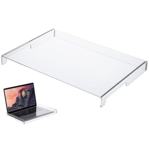 Transparent Acrylic Keyboard Protector Cover for Laptop and Desktop Waterproof and Dustproof Keyboard Case Versatile Protective Accessory 13.77X9.84X1.18In - size: 35.00X25.00X3.00CM