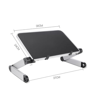 jojofuny Standing Desk Accessory Ergonomic Laptop Holder Adjustable Laptop Table Stand Ventilated Tablet Mount Sandblasted Construction Multi-Angle Viewing