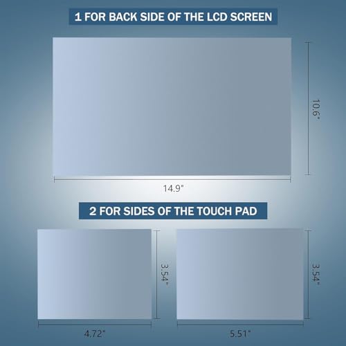 Laptop Skin Sticker Decal 15-15.6 Inches, Universal Reusable Vinyl Sticker for 12.1 13 13.3 14 15.4 Inches Netbook/Notebook PC, Waterproof & Scratch-Resistant (Rock Blue - Gradient) - color: Rock Blue - Gradient
