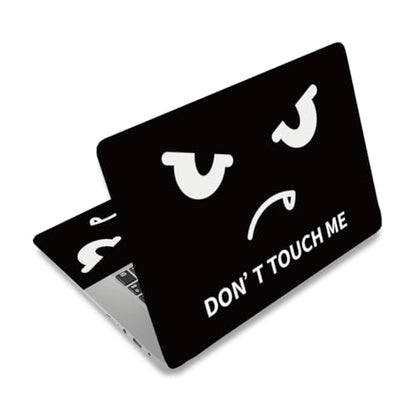 PLIGREAT 15 Inch Laptop Decal Sticker Skin Cover, Don't Touch Laptop Stickers Skins Decal Fits 12" 13" 13.3" 14" Laptops Universal Removable Vinyl Notebook Art Protector - color: Don't Touch