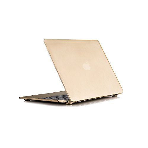 RUBAN Case Compatible with MacBook 12 Inch A1534 - Slim Snap On Hard Shell Protective Cover, Gold - color: Gold