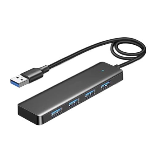 4 Port USB 3.0 Slim Hub Compatible with Laptop Desktop PC Gaming Console and Pro Air Device (100cm) - color: 100cm