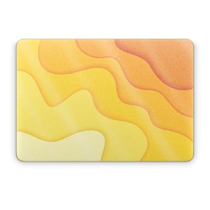 Glossy Glitter Laptop Skin Compatible with Apple MacBook Neo - Papercraft Yellow - Premium 3M Vinyl Protective Wrap Decal Cover - Easy to Apply | Crafted in the USA by MightySkins - color: Papercraft Yellow, size: MacBook Neo Full Cover Skin, style: Gloss